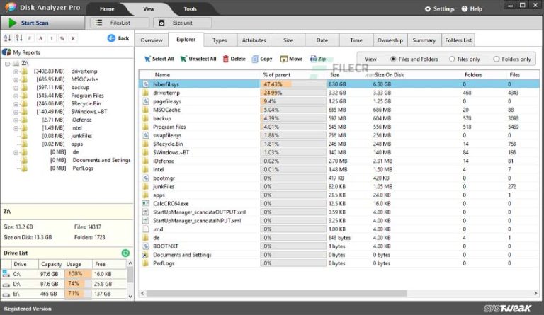 SysTweak Disk Analyzer Pro 1.0.1400.1222