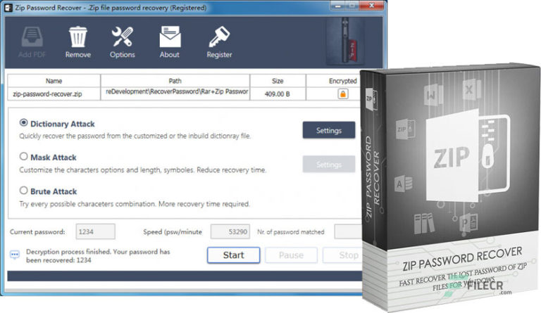 ZIP Password Recover 2.1.2.0