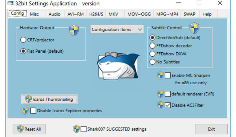 shark007 Advanced Codecs for Windows 7/8.1/10 v14.6.0