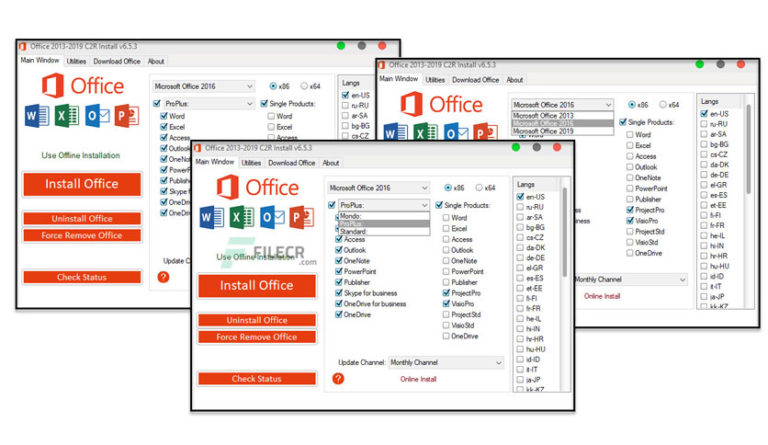 Office 2013-2021 C2R Install v7.6.2 for windows instal free